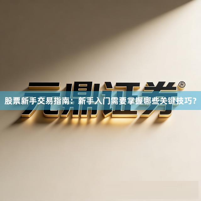 股票新手交易指南：新手入门需要掌握哪些关键技巧？
