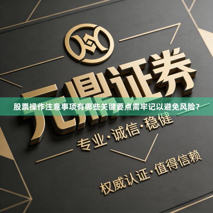 股票操作注意事项有哪些关键要点需牢记以避免风险？