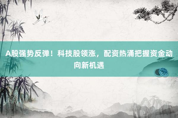 A股强势反弹！科技股领涨，配资热涌把握资金动向新机遇