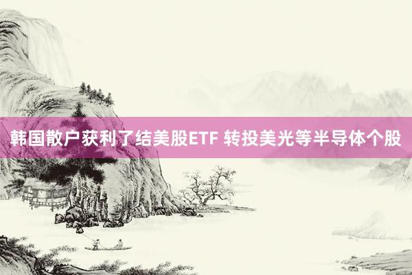 韩国散户获利了结美股ETF 转投美光等半导体个股