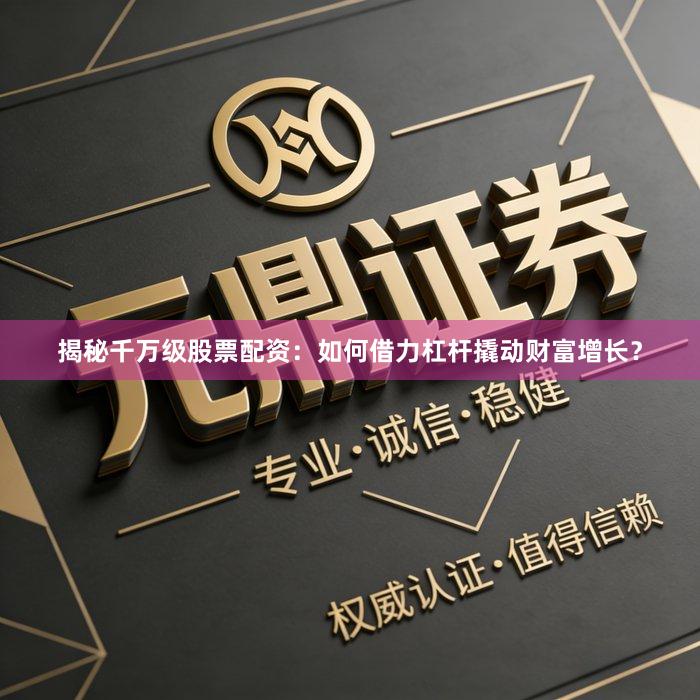 揭秘千万级股票配资：如何借力杠杆撬动财富增长？