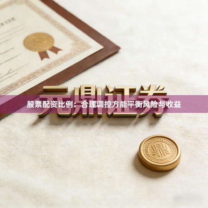 股票配资比例：合理调控方能平衡风险与收益